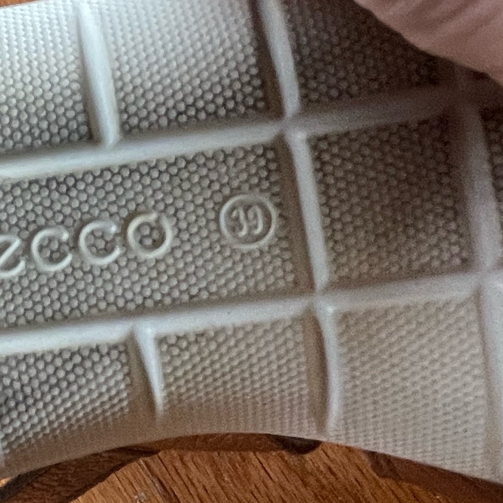 Ecco Shiny Silver Strap Sandals - Picture 7 of 8